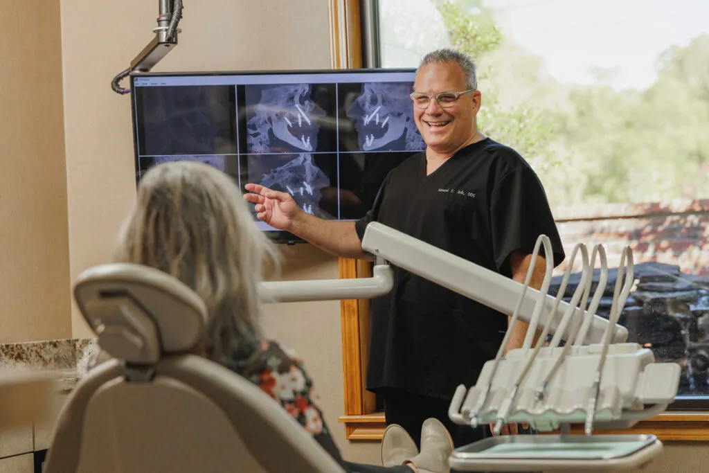 Treatment room with digital CBCT scan imaging at Samuel F. Jirik, DDS
